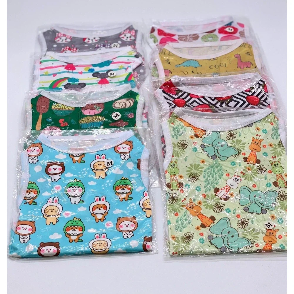 Assorted Pet Tank Tops Small Dog Cat Vest Fruit Animal Alphabet Prints Size M